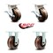 Service Caster 5 Inch Kingpinless High Temp Phenolic Wheel Caster Brakes 2 Rigid SCC, 2PK SCC-KP30S520-PHRHT-SLB-2-R-2 - alternate 4